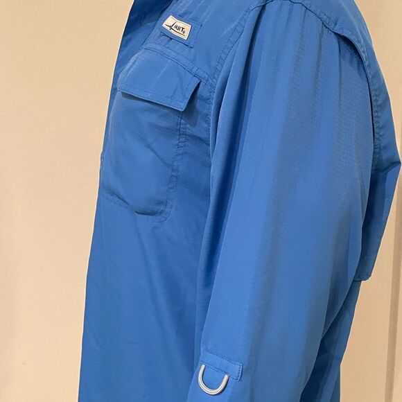 Habit Long Sleeve River Guide Fishing Shirt Size Large - Picture 2 of 6